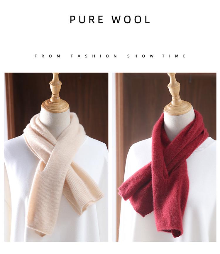 Women's Winter Wool Knit Cashmere Cowl Scarf - Thick, Warm, and Versatile Neck Protector