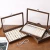 Walnut Wood Large Jewelry Box - Anti-Oxidation Storage for Rings, Earrings, Necklaces, and Bracelets
