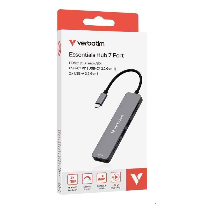 VERBATIM HUB USB-C MULTIPORT 7PORT