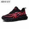 Men's Flame Printed Sneakers Comfortable Running Shoes Outdoor Men Athletic Shoes