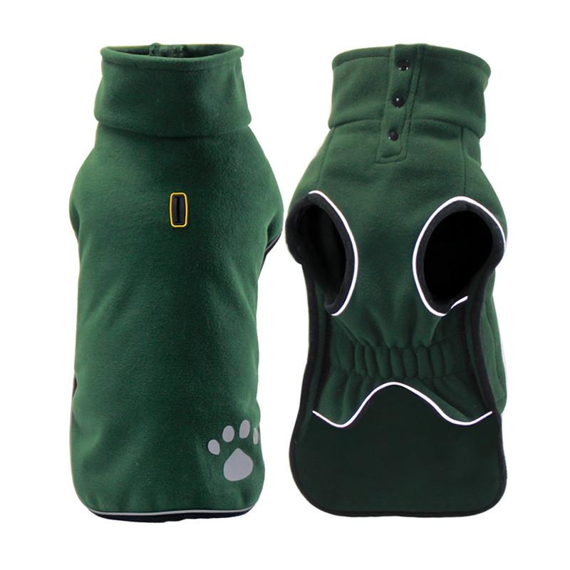 Fleece-Hundejacke, Frühling, warme Hundekleidung für kleine, mittelgroße und große Hunde, reflektierend, winddicht, Outdoor-Haustiermantel, elastischer Bauch, Corgi