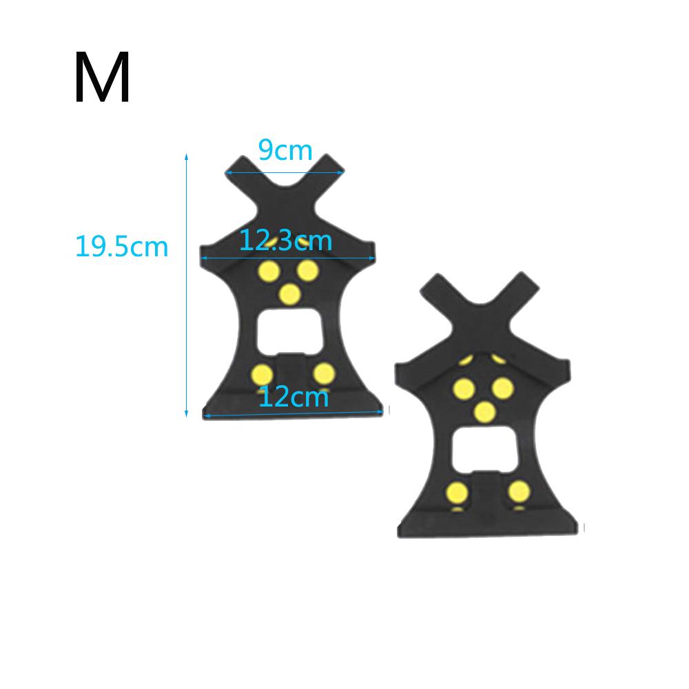 1 Pair 10 Studs Hiking Covers Anti-slip Snow Shoes Spikes Anti-Skid Ice Gripper Cleats Crampons