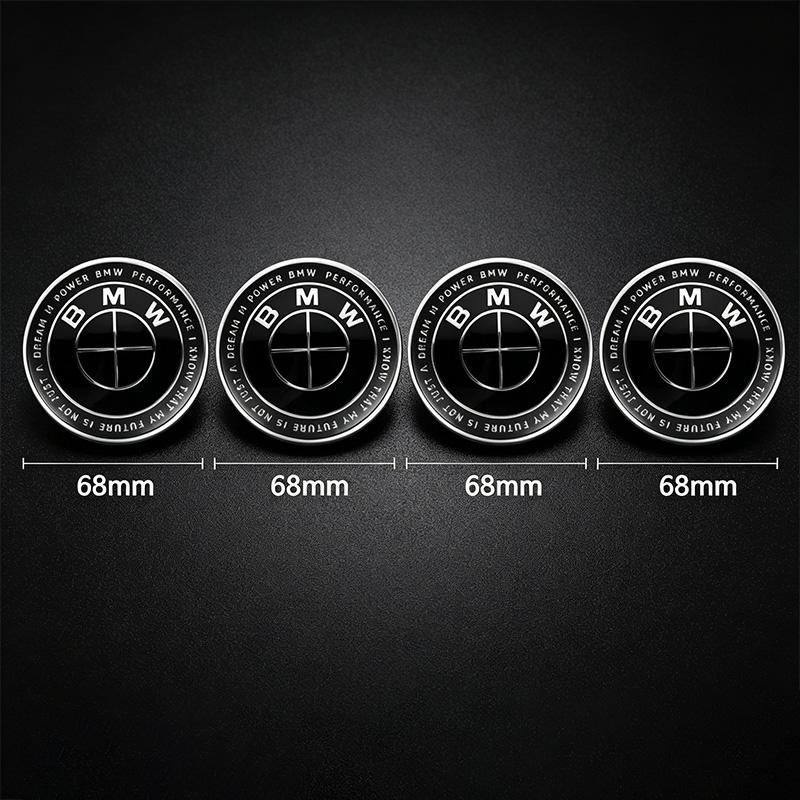 4Pcs 56mm 68mm ABS Car Wheel Center Caps Black Badge For BMW E39 E46 E90 E60 E87 F20 F30 F15 F16 G20 E34 E36 E39 E38 Z3 Z4 M3 M5