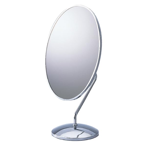 

Daen Tabletop Mirror Thickness Oval Adjustable Angle Chrome Width 25 x Depth 18 x Height 47cm 1 unit Tabletop Angle Adjustable Store (Mirror 3mm)