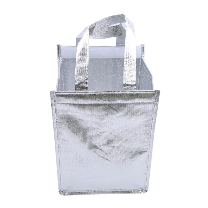 1 Stück Aluminiumfolie Eisaufbewahrungsbeutel Isoliert Strand Lebensmittel Thermotasche Langlebige Outdoor-Boxen Faltbare Kühltasche Lunch Picknicktasche