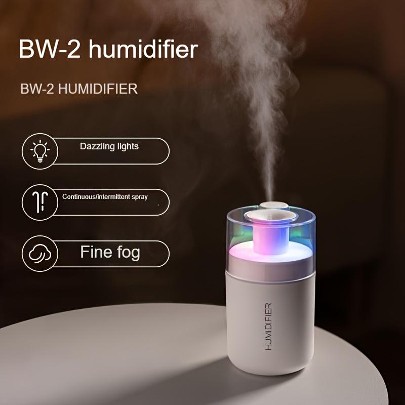 Mini Humidifier for Office and Bedroom Use, Featuring Colorful Atmosphere Lights and Large Mist Volume for Hydration