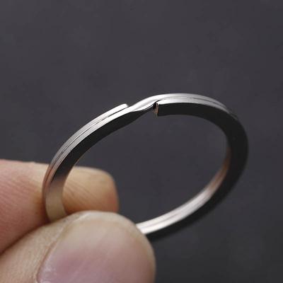 20pcs Stainless Steel Split Jump Rings Metal Hook for Keychain Making DIY