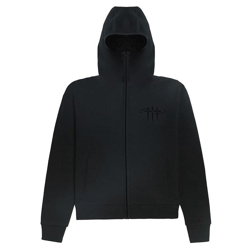 

Унисекс Однотонный Хип-хоп Стритвир Кардиган на молнии Large