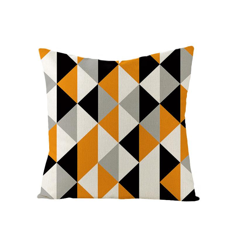 Nordische Geometrische Abstrakte Serie Polyester Bedruckter Kissenbezug Sofakissenbezug Heimtextilien