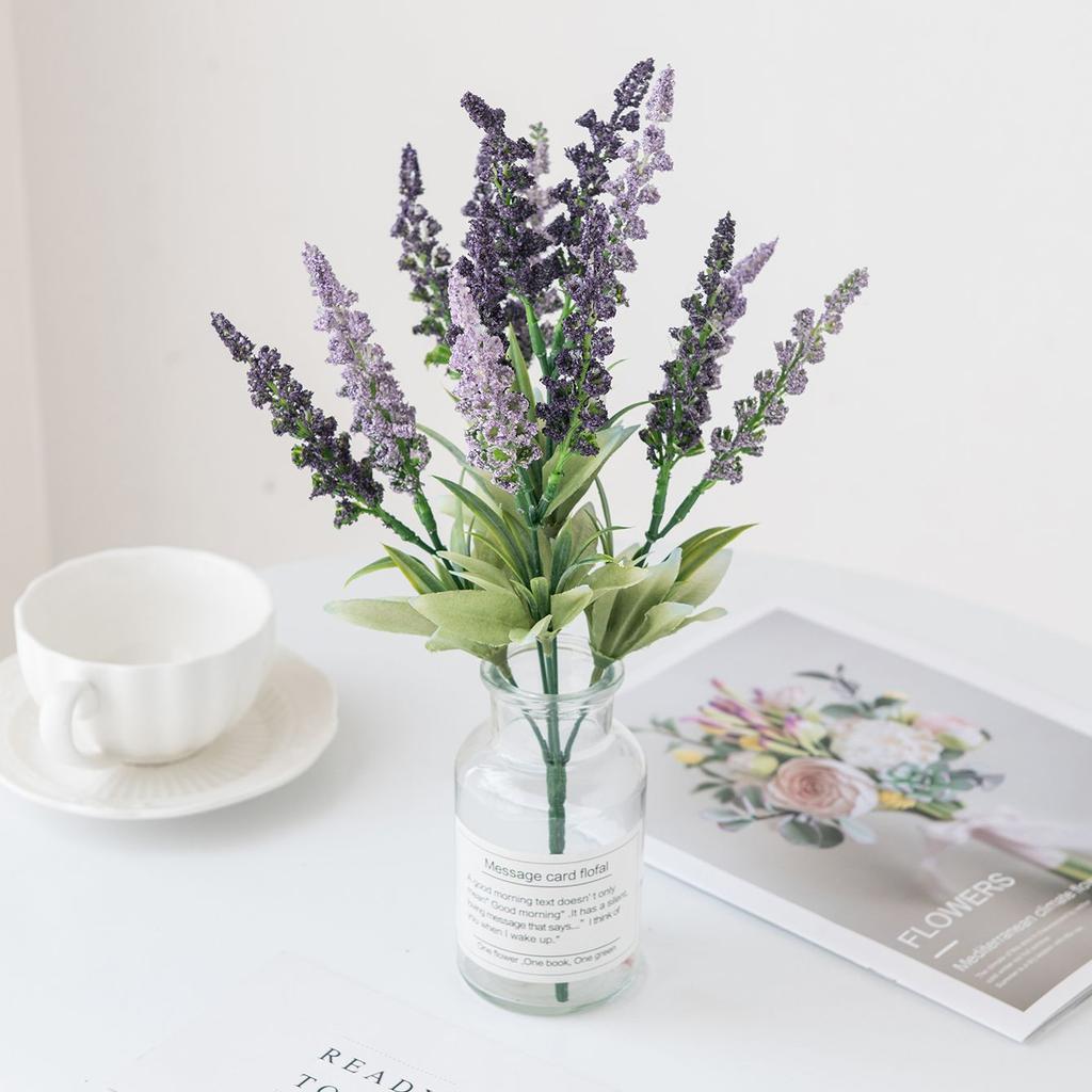 Künstliche Blumen Pflanze Lavendel Valentinstag Hochzeit Kranz Haus Zimmer Außen Hof Garten Dekoration Brautstrauß DIY Geschenke Requisiten