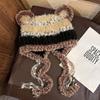 Bear Ears Tassels Knitted Cap For Women Winter Soft Warm Breathable Fashion Hat