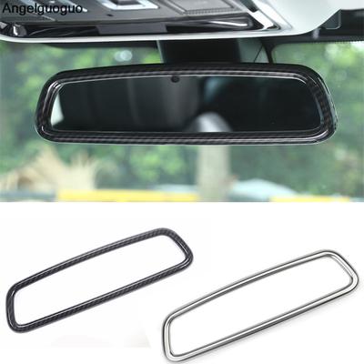 Carbon Fiber Style / Silver For BMW 3 4 Series X1 X5 X6 F15 F16 F25 F30 F31 F34 F32 F33 F36 Interior Rearview Mirror Cover Trim