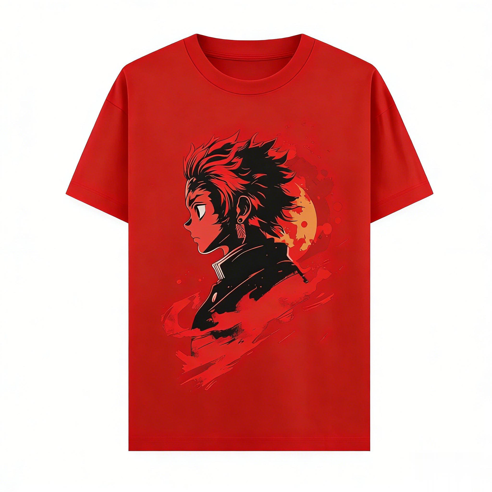 

Demon Slayer Tanjiro Anime T Shirt Unisex Women Cotton Short Sleeve 2026 New Summer Casual Graphic Tee Oversize Streetwear Cosplay S