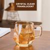 1Pcs 280ml Solid Color Household High Beauty Glass Cup With Handle Set Living Room Hospitality Tea Mug Outdoor Tableware