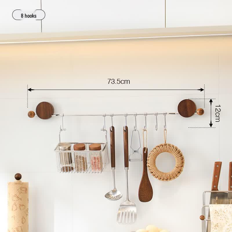 

Walnut Kitchen Utensil Wall Rack
