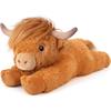 Highland Cow Plush Toy Fluffy Longhair Stuffed Animal Cute Soft Model for Kids Gift 30cm