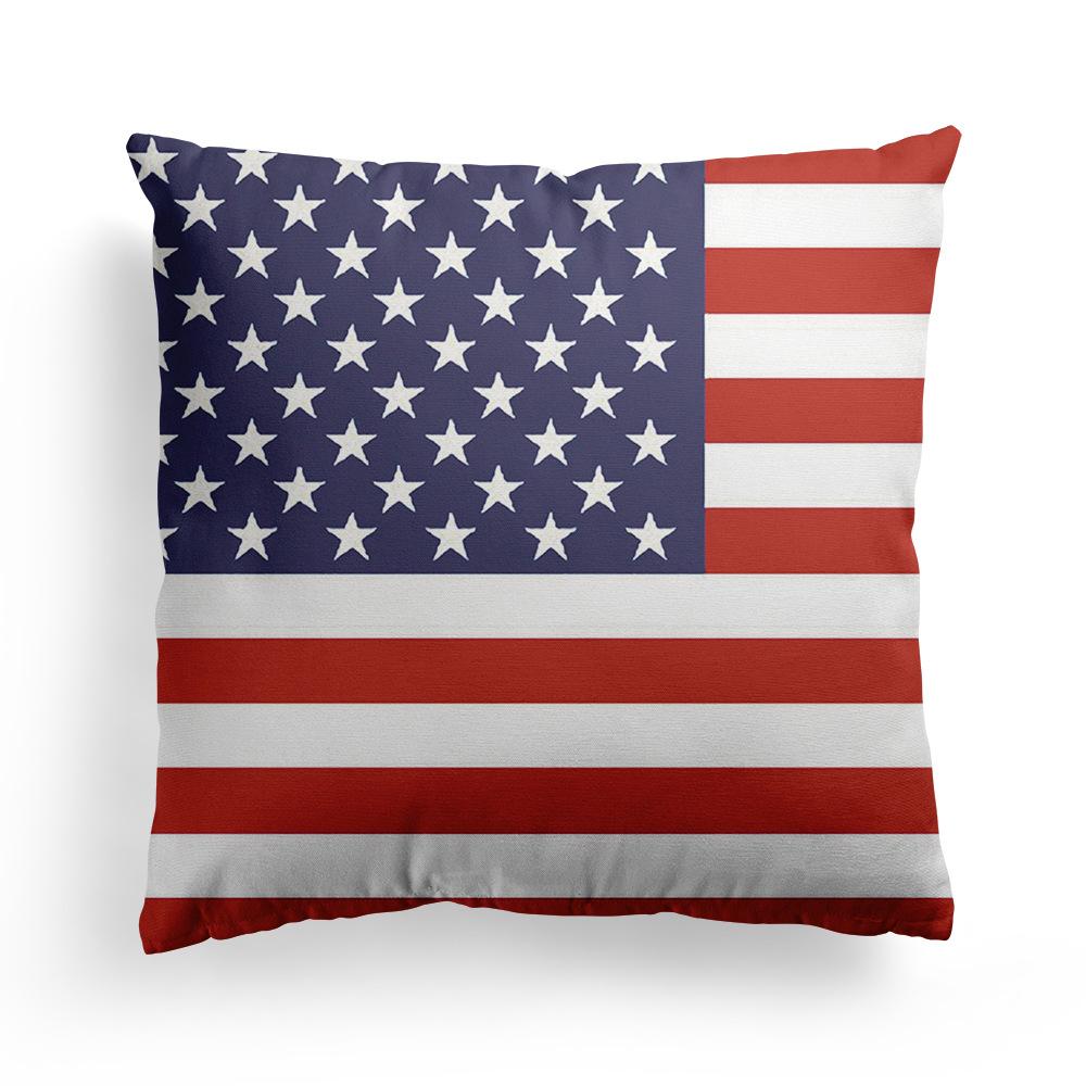 Sofa Pillow Case Does Not Include Pillow Core Living Room European-style Rice-shaped National Flag Mediterranean Bay Window Pillow British Style