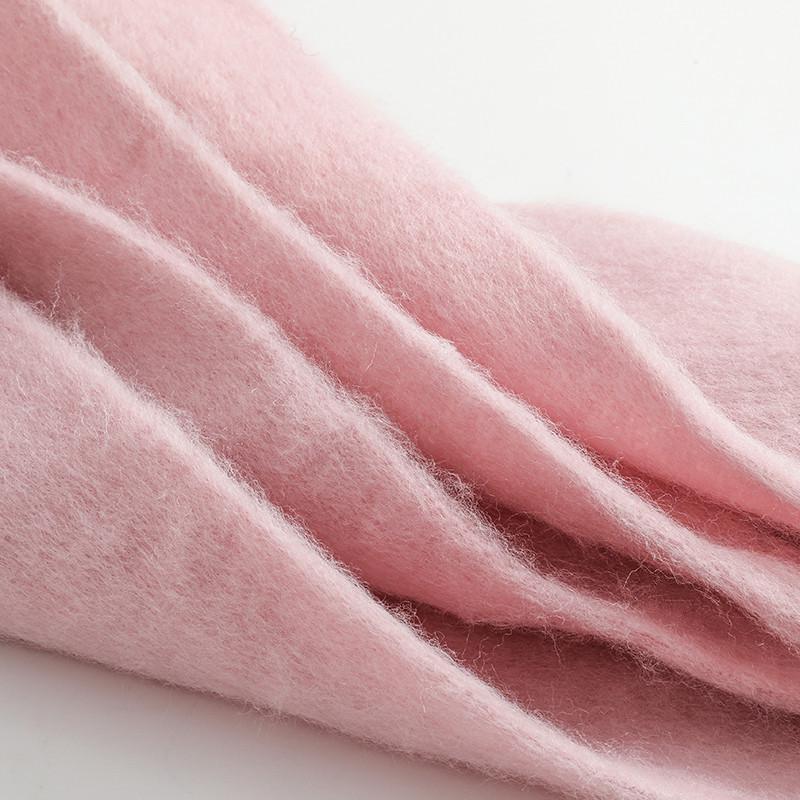 Men's and Women's Thick Woolen Scarf: Solid Color Knitted, Warm, Tassel-Edged, Imitation Cashmere for Winter
