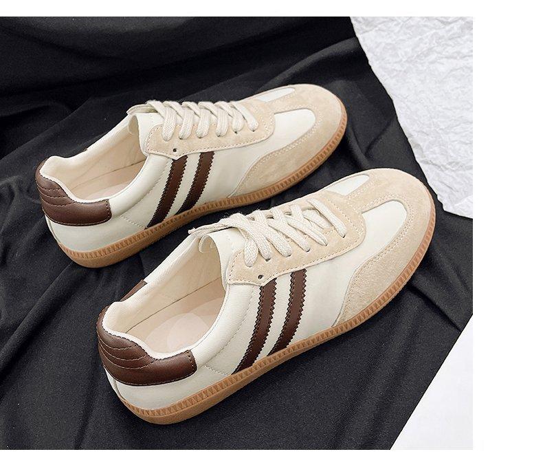 Dexun shoes women's flat-bottomed casual sports board shoes 2025 new spring and autumn Forrest Gump shoes versatile little white shoes niche sing