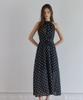 JULIY&CALLA 26Hs Love By You Marina Dot Halter Dress Black Resort Look Vacation Look