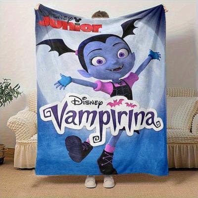 1pc, Vampirina Disney Junior Vampirina Home Decorative Throw Blanket Perfect for Couch, Bed, Travel, Camping, Car