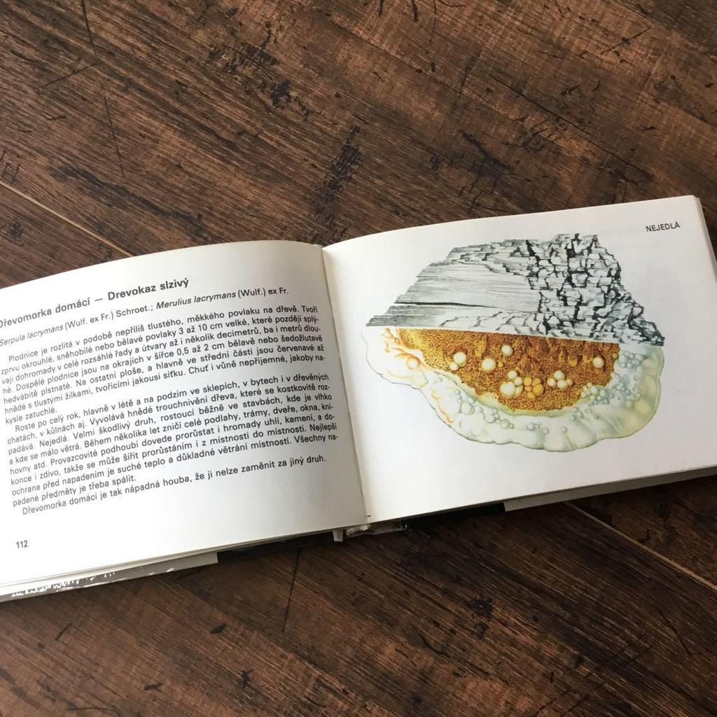 [USED] Foreign books, mushroom encyclopedia, Czech vintage books, junk journal