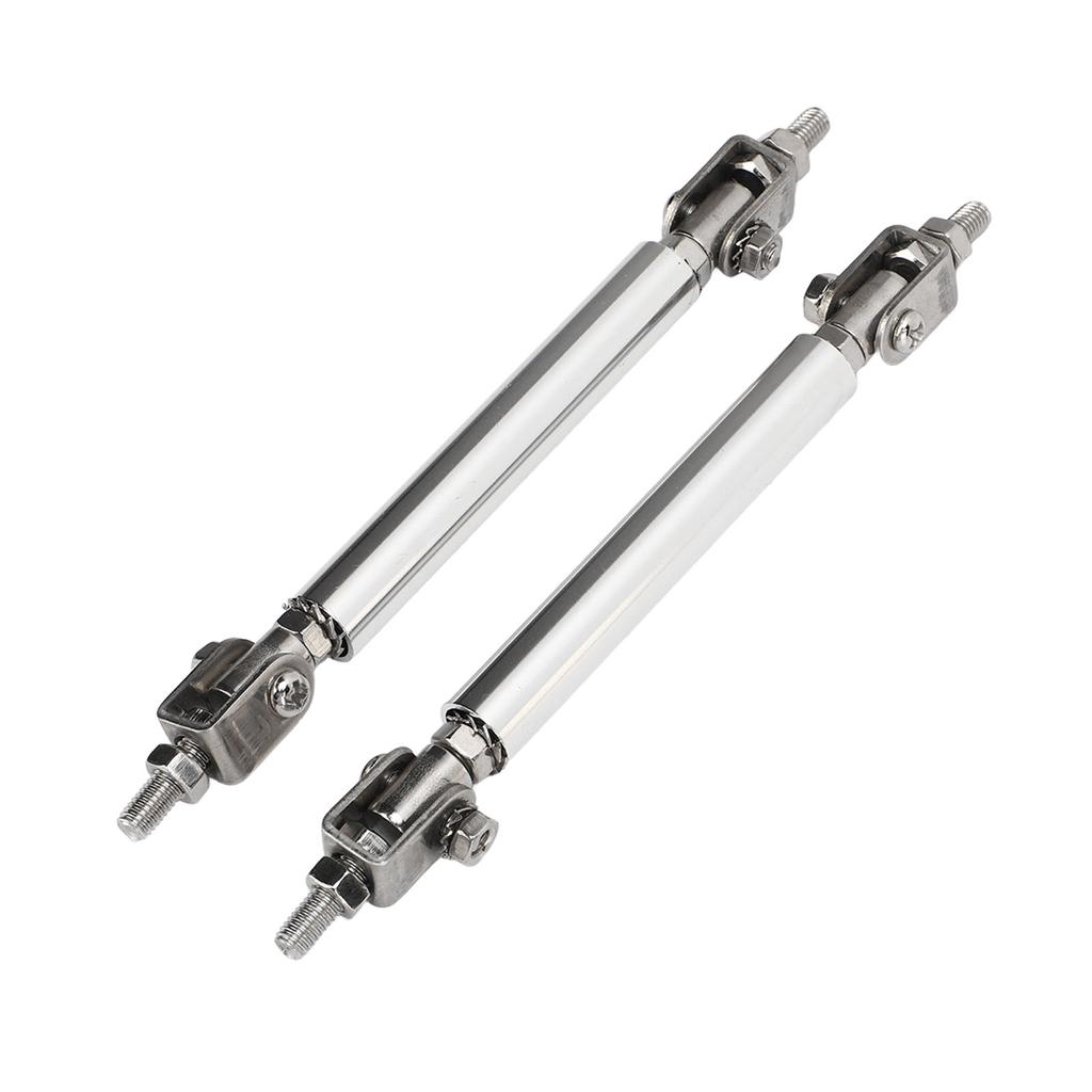 2 st. Splitterstag 7,5 cm Justerbart Stötfångarskydd Läppstag Splitter Silver Universellt För