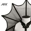Elegant Gothic Fashion Accessory Stand Up Vampire Collar, Victorian Shoulder Cape, Women's Adjustable Cosplay Neck Ruffle Collar for Halloween