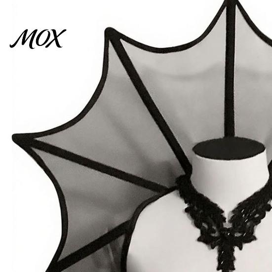Elegant Gothic Fashion Accessory Stand Up Vampire Collar, Victorian Shoulder Cape, Women's Adjustable Cosplay Neck Ruffle Collar for Halloween