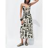 Summer New Product Women's Clothes Seaside Vacation Style Fashion Dignified Hollow Design Print Dress 3476595