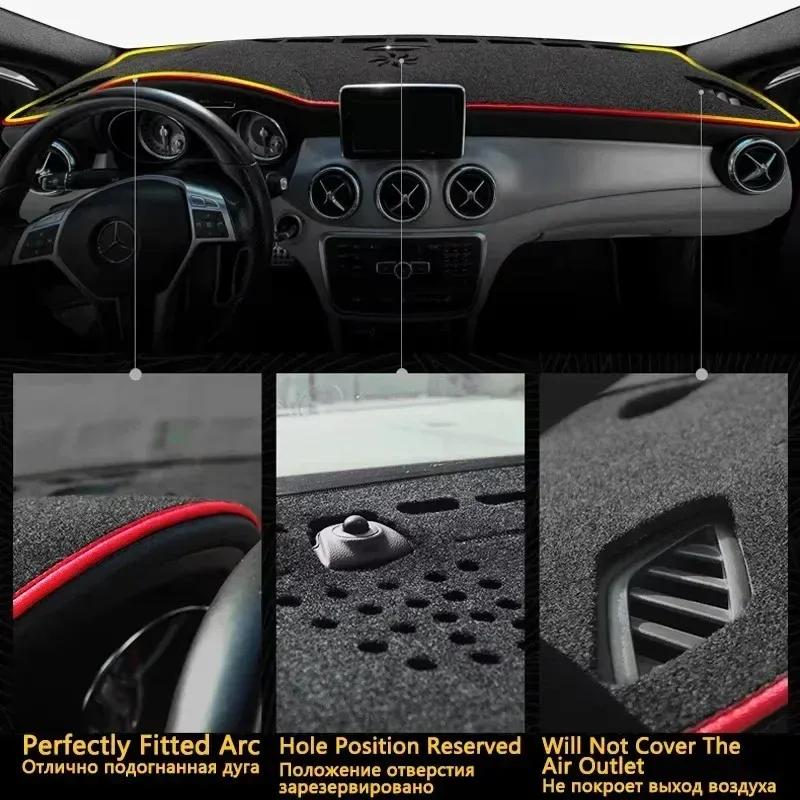 Accessories For Nissan Navara D40 2005~2014 Car Center Console Dash Mat Anti-Slip Dustproof Sunshade Dashmat Dashboard Cover Mat