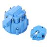 HEI Distributor Cap and Rotor Heavy Duty Large Distributor Cap Set for SBC 283 305 307 327 350 400 K549 Blue