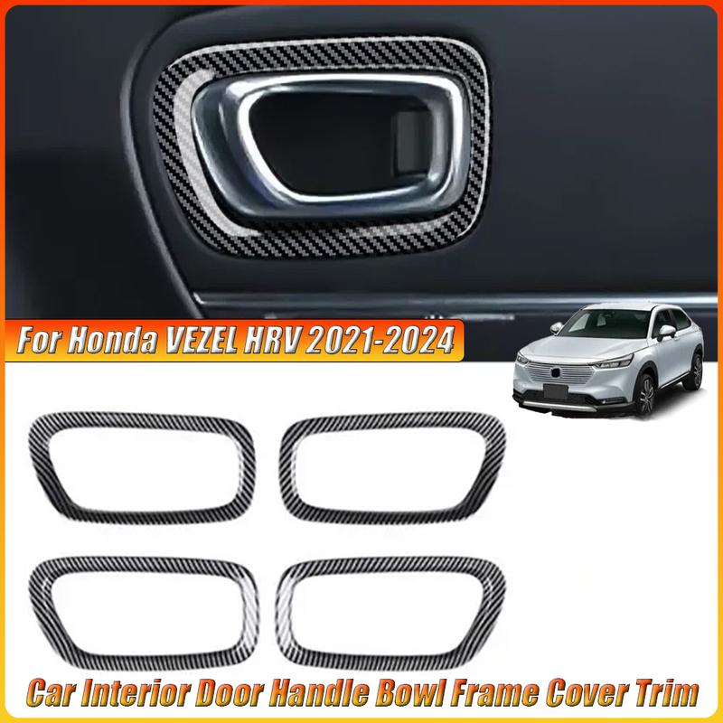 For Honda VEZEL HRV    2024 Car Interior Door Handle Bowl Frame Cover Trim Interior Accessories