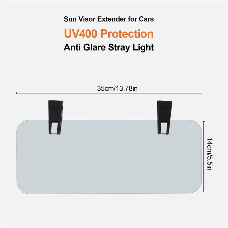Car Visor Extender Windshield Sun Blocker Anti-Glare Weatherproof Sunvisor Extension Car 180-Degree Rotation Car Sun Blocker·