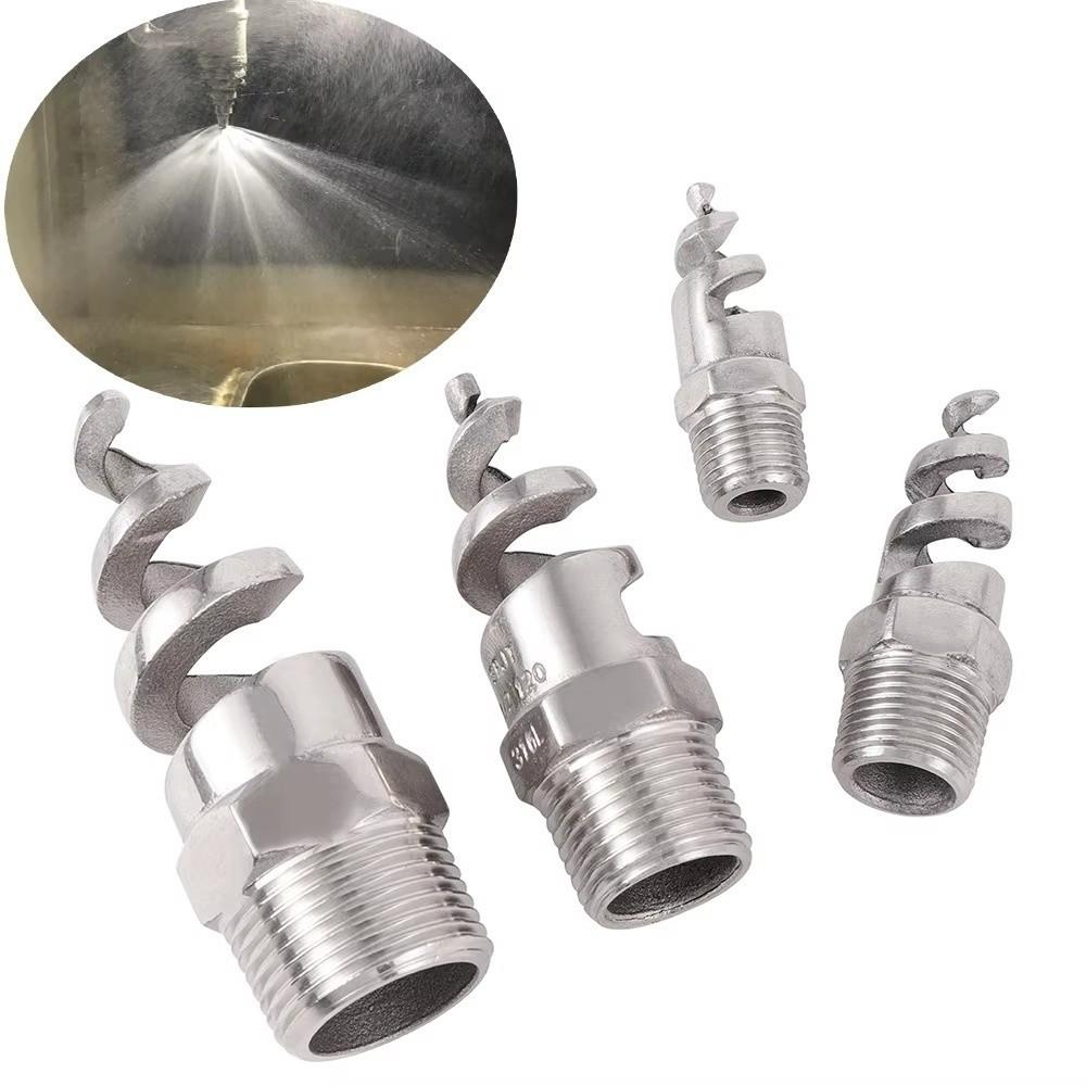 316 Stainless Steel Spiral Cone Nozzle BSP Thread Male Thread Spray Sprinkler Head DN8-DN50 1/4"-2" Size Range Atomizing Nozzle