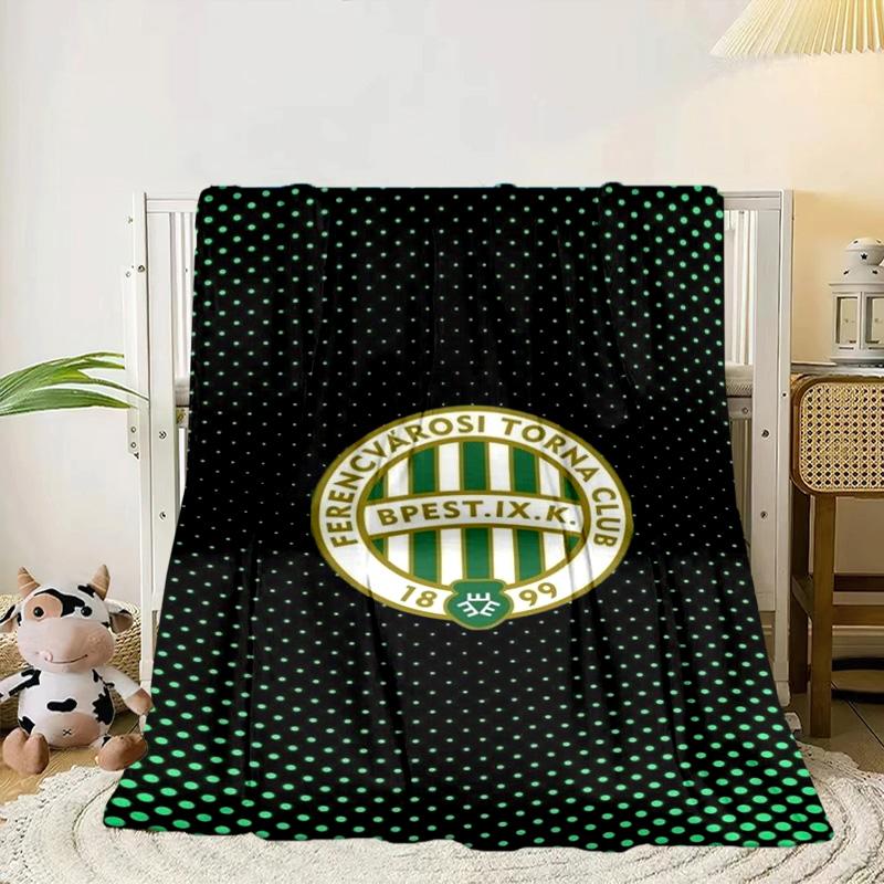 Ferencvárosi TC Calcio Coperta Portatile/Coperta Morbida Coperta da Letto Adatta per Viaggi Campeggio Soggiorni Uffici Divani Regali per Tifosi