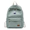 Velvet Student Backpack With Zipper Closure And Inner Pouch For High School And College Daily Use