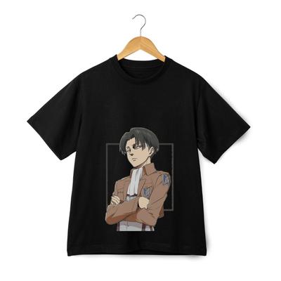 Attack on Titan Levi Ackerman Unisex Grafik T-Shirt - Anime Manga Freizeit-Tee