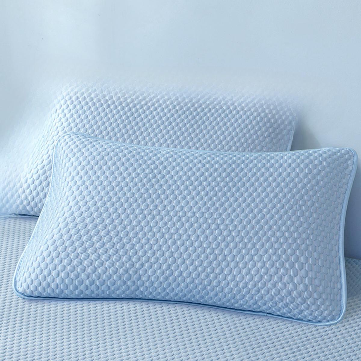 

Летняя стирающаяся наволочка из ледяного шелка, защищающая от пыли и грязи, 48x74, бытовая наволочка, защитный чехол для подушки 48x74cm one синий