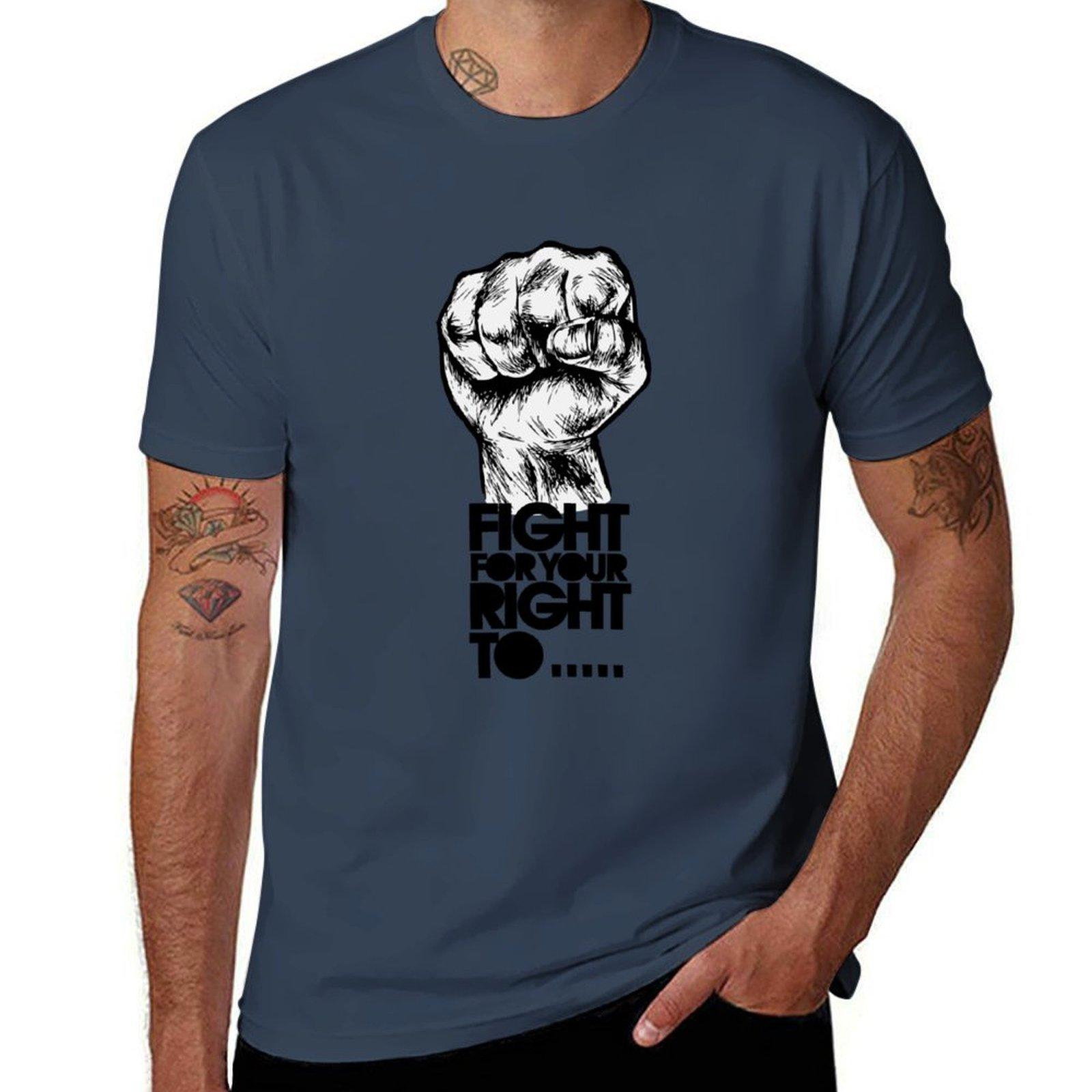 To for Fight right Paaaaarty your TShirt Large Size Basic Casual TShirt S