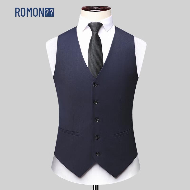 

ROMON Men s Business Casual Suit Vest 3XL