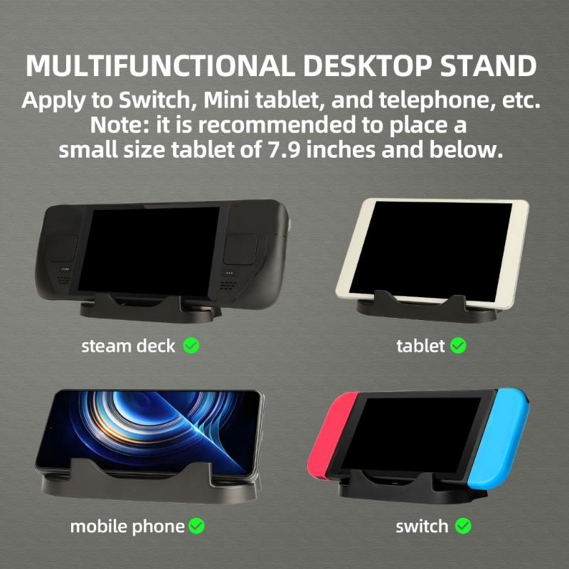 Game Console Holder Bracket for Switch OLED/SwitchLite Stand Base Storage Stand for Steam Deck Phone Game Accessories