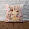 ANIME CChobits Pillow Case For Car Sofa Decorative Home Doublesided Print Plush Square Throw Pillow Cushion Cover