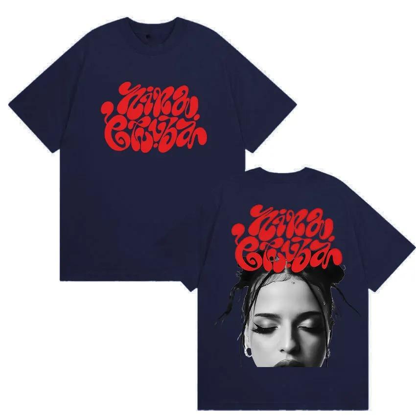 Nina Chuba Album Tour 2026 Druck T-Shirt Herren Damen Hip Hop Kleidung Kurzarm T-Shirts Retro Mode Übergroßes Baumwoll-T-Shirt
