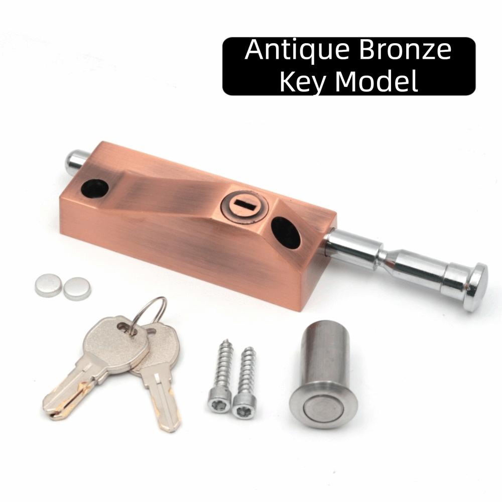 Stainless Steel Automatic Revolving Doors Aluminum Zinc Zinc Alloy Revolving Door Bolt Lock  Bathroom красный