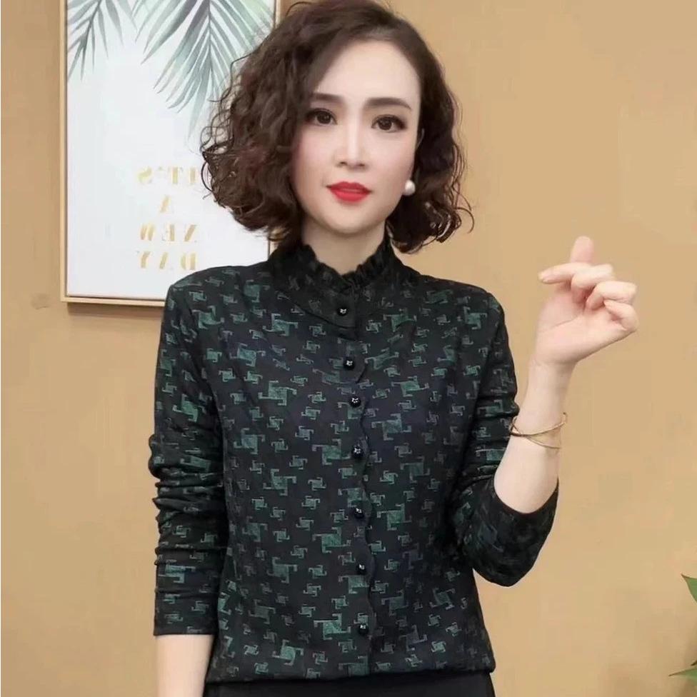 

2025 Stylish Mom s European Slim Fit Long Sleeve Layered T-Shirt 4XL чёрный