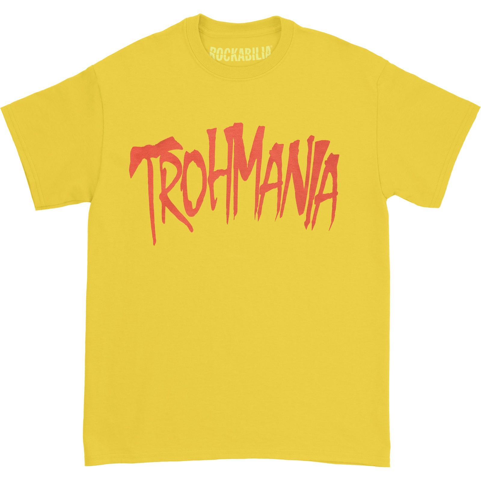 Boys  Fall Out Boy Trohmania Youth Tee T-shirt Youth Medium Yellow S