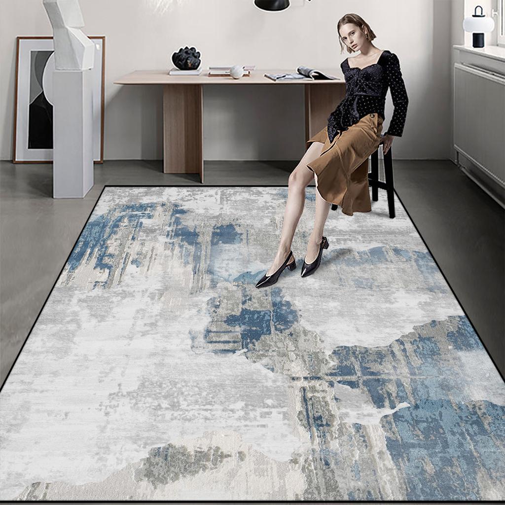 Abstrakter Stil Moderner Wohnzimmerteppich Große Flächenteppiche für Zimmer Heimdekor Waschbare Fußmatten Kinderspielmatte Anpassbar