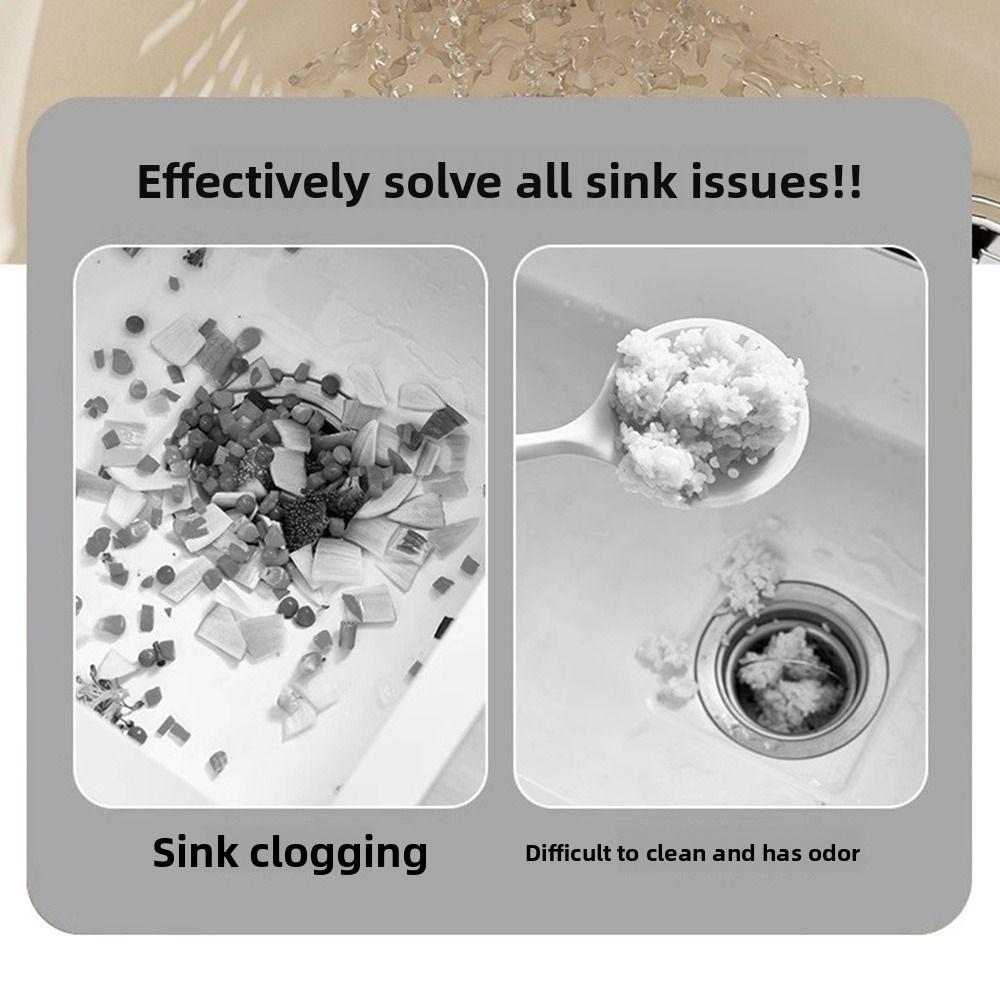 Suction Cup Kitchen Garbage Filter 2 in 1 Automatic Dumping Filter Basket  Household