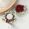 Rose Artificial Wrist Corsages Bridesmaids Rose Bracelet Wedding Wrist Corsage for Wedding Photoshoots
